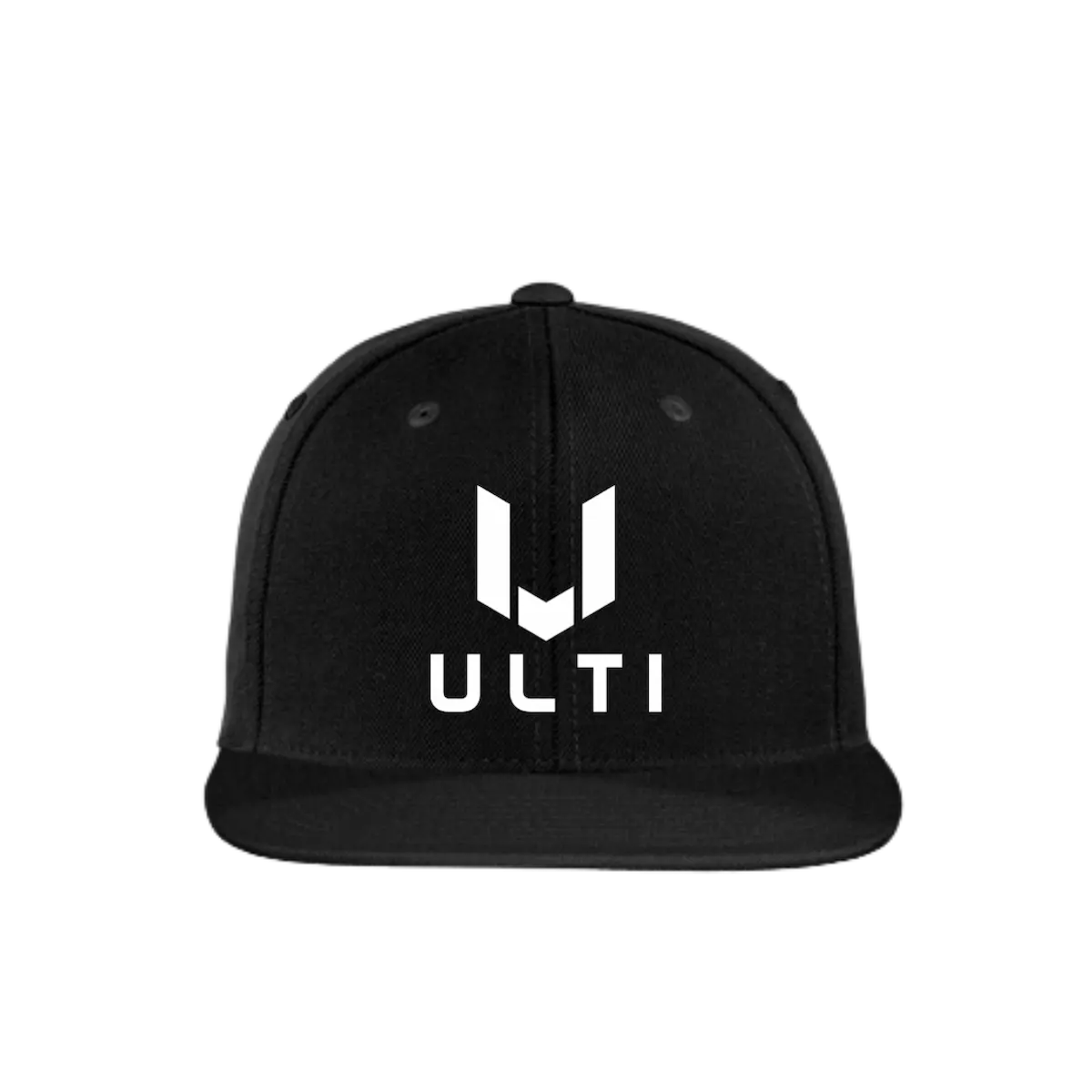 ULTI Embroidered Flat Bill Snapback Hat — gaming lifestyle apparel