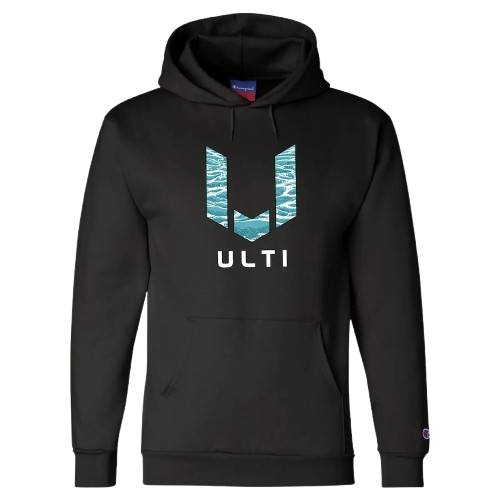 ULTI Limited Edition Wave Champion Hoodie black — gaming lifestyle apparel