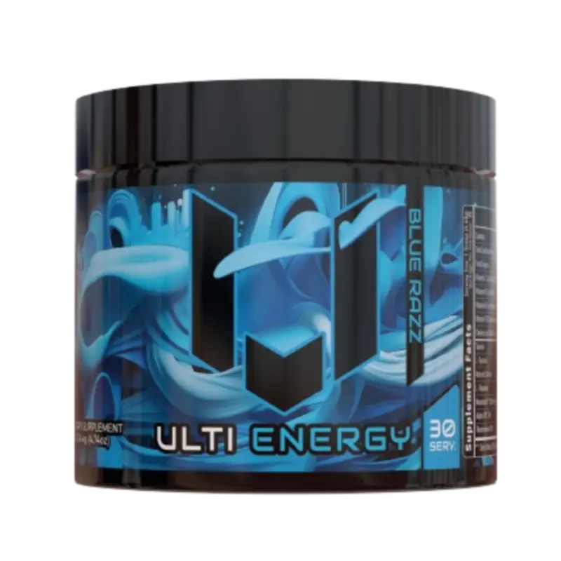 Blue Raspberry Energy Drink Powder | ULTI Energy | Sugar-Free