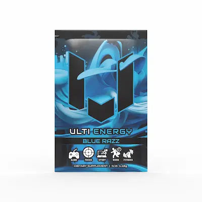 ULTI Energy Blue Razz single serve packet