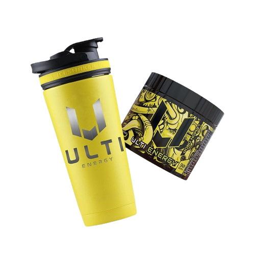 ULTI Big Icy Bundle — mix and match gaming energy drink tubs with ice shaker bottle