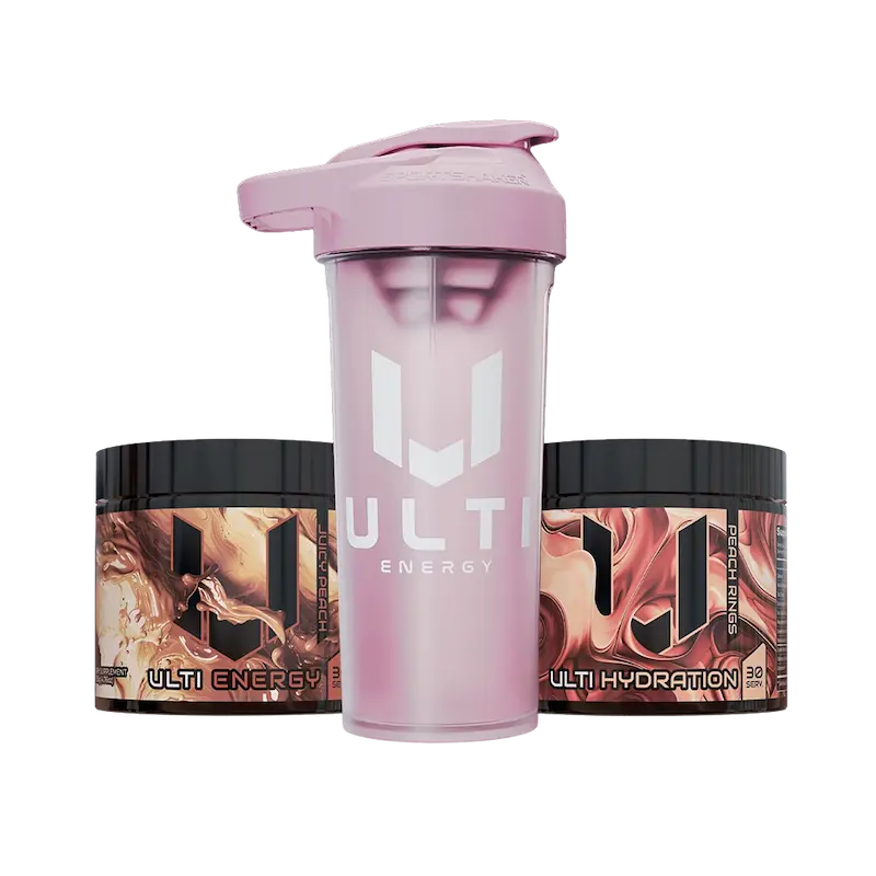 ULTI Supply Drop — ultimate gaming bundle with energy tub, hydration tub, and premium shaker bottle