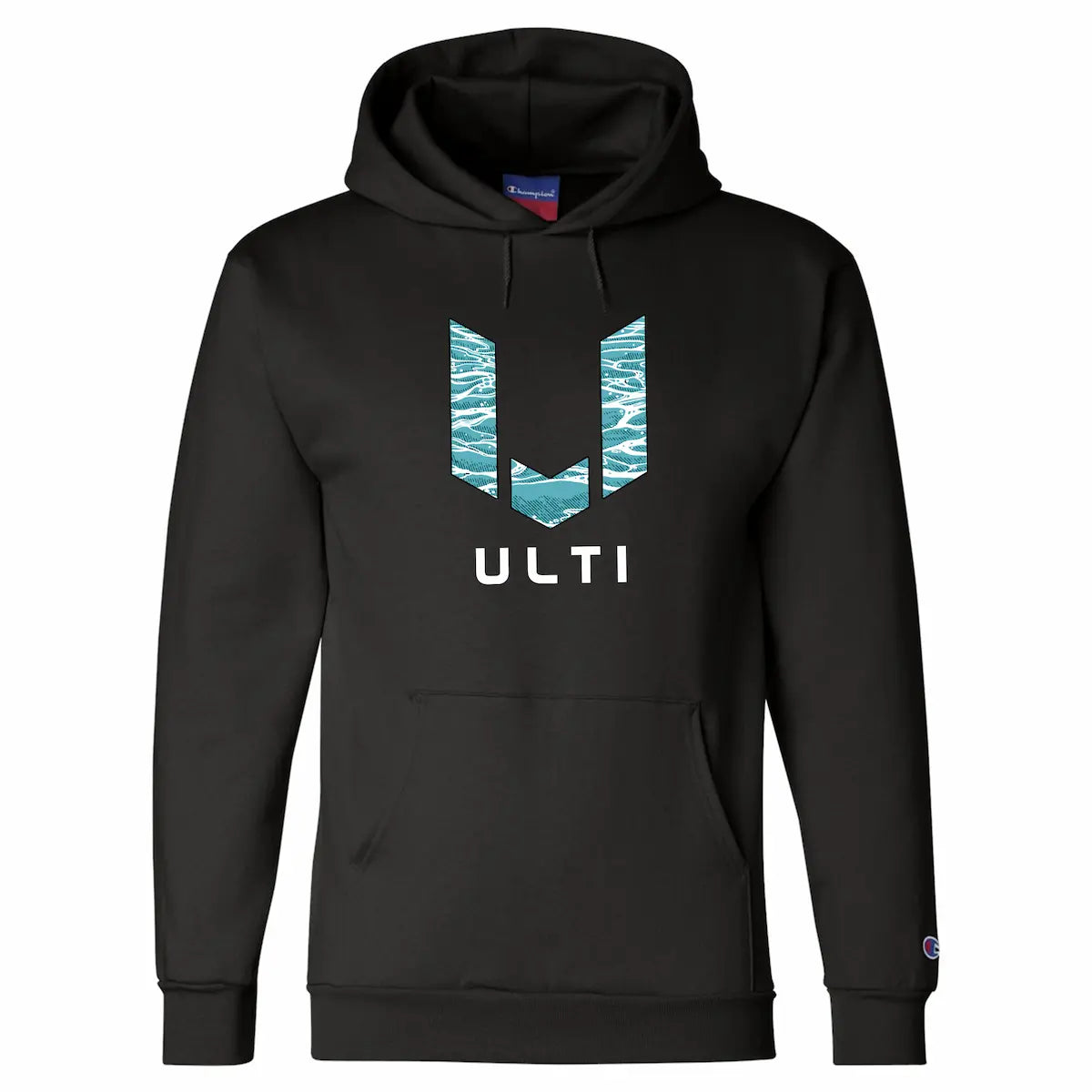 ULTI Limited Edition Wave Champion Hoodie black — gaming lifestyle apparel