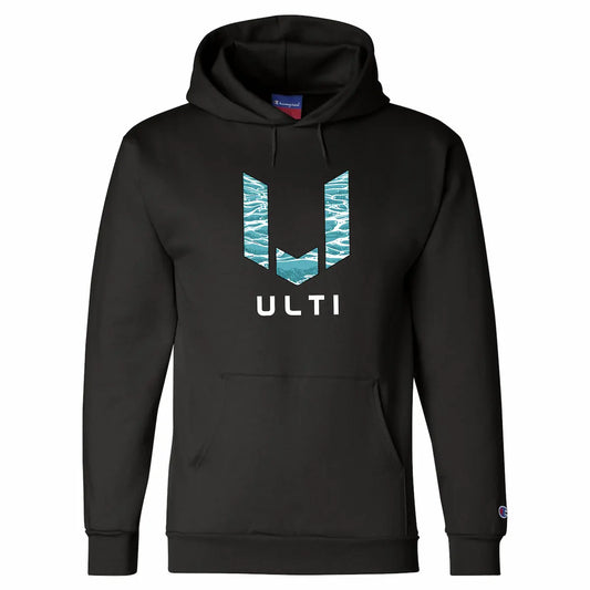 ULTI Limited Edition Wave Champion Hoodie black — gaming lifestyle apparel