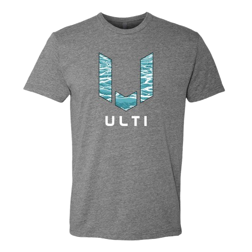 ULTI Grey Limited Edition Wave Tee — gaming lifestyle apparel
