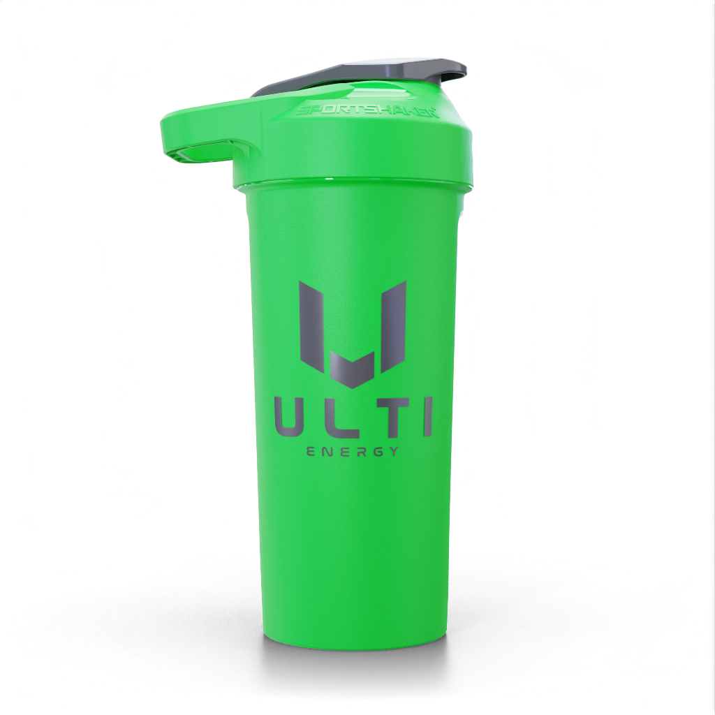 ULTI 27oz gaming shaker bottle green