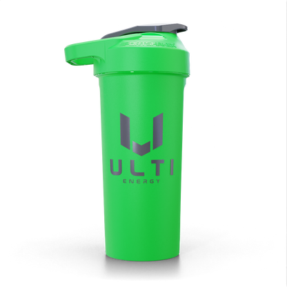 ULTI 27oz gaming shaker bottle green