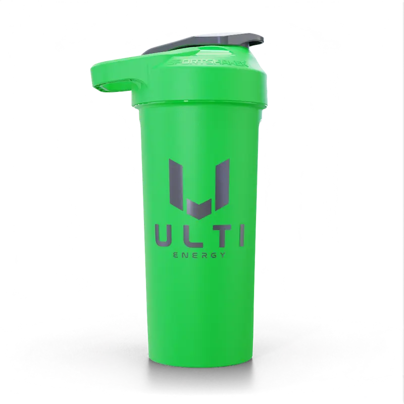 ULTI 27oz gaming shaker bottle green