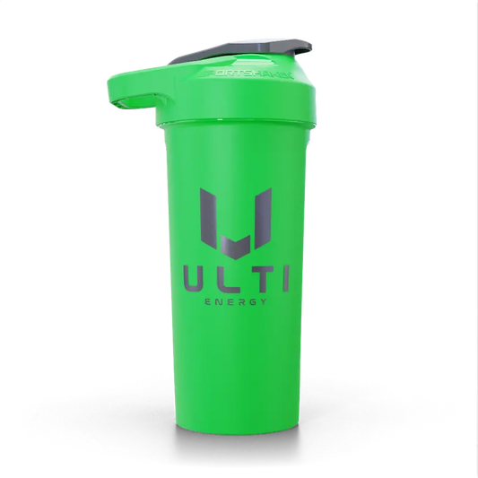 ULTI Limited Edition Green 27oz gaming shaker bottle — BPA free, leak proof, FDA approved
