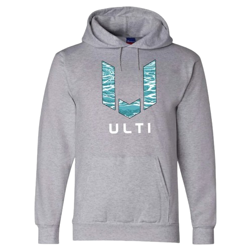 ULTI Limited Edition Wave Champion Hoodie grey — gaming lifestyle apparel