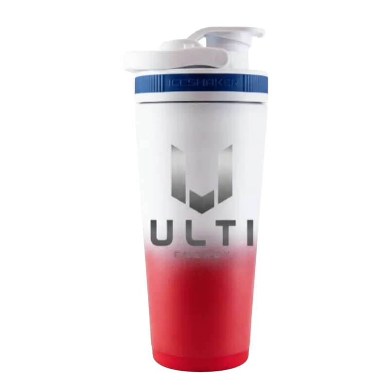ULTI x IceShaker Team USA 26oz premium stainless steel gaming shaker bottle — insulated, leak proof