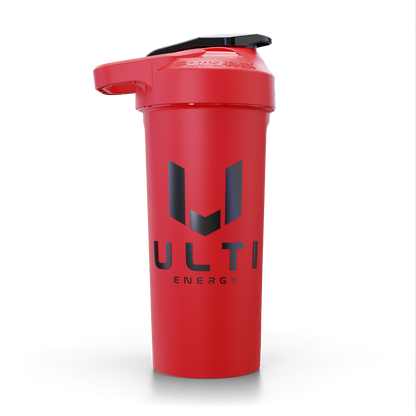 ULTI 27oz gaming shaker bottle red