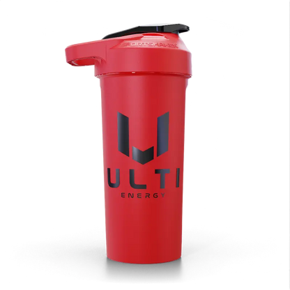 ULTI 27oz gaming shaker bottle red
