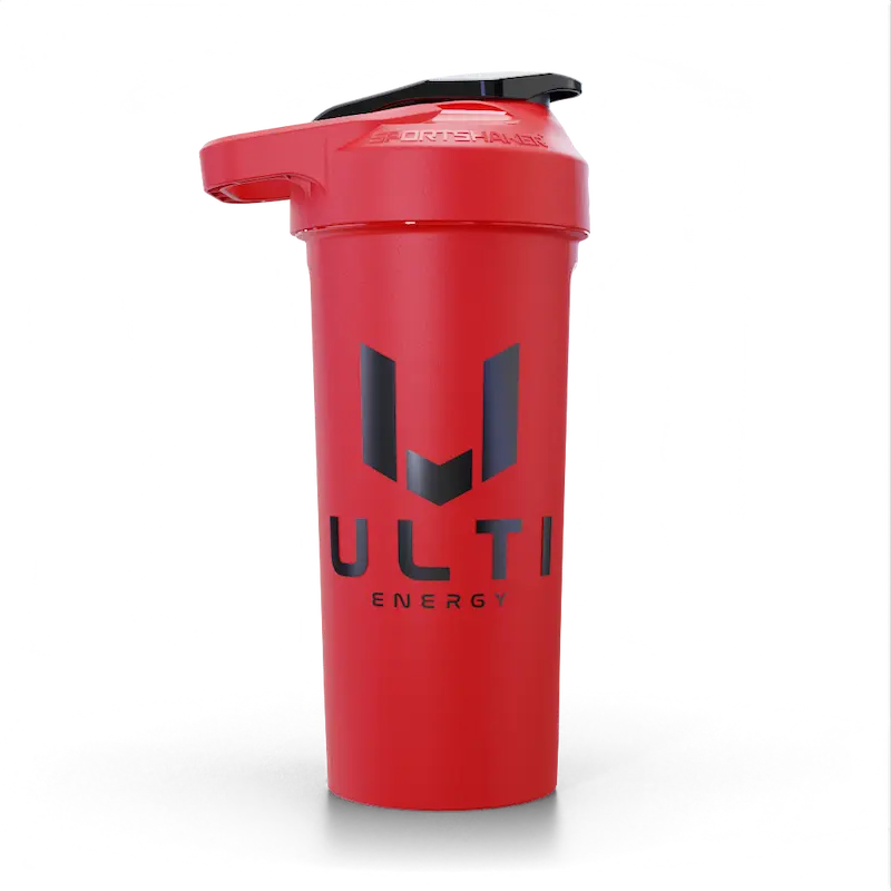 ULTI Limited Edition Red 27oz gaming shaker bottle — BPA free, leak proof, FDA approved