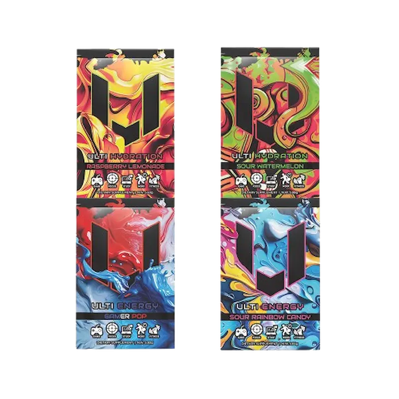 ULTI Revive and Refuel Pack — 4 single serve gaming energy and hydration drink packets