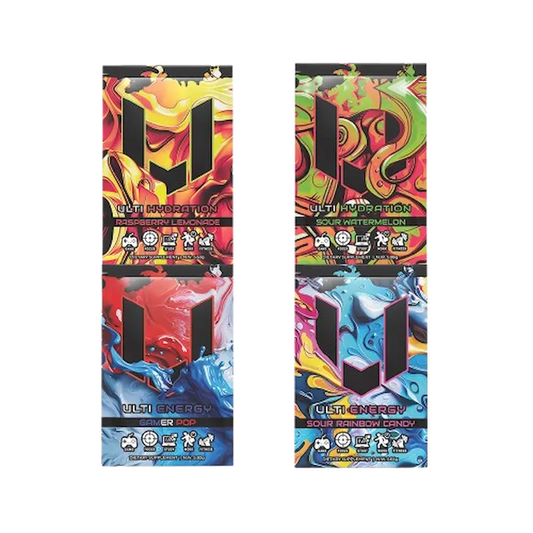 ULTI Revive and Refuel Pack — 4 single serve gaming energy and hydration drink packets