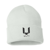 ULTI White Embroidered Beanie
