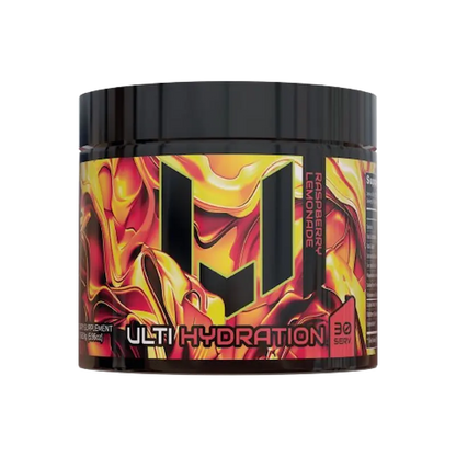 ULTI Hydration Raspberry Lemonade, zero caffeine electrolyte drink with coconut water, magnesium, and potassium, 30 servings