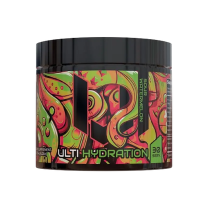 ULTI Hydration Sour Watermelon, zero caffeine electrolyte drink with coconut water, magnesium, and potassium, 30 servings