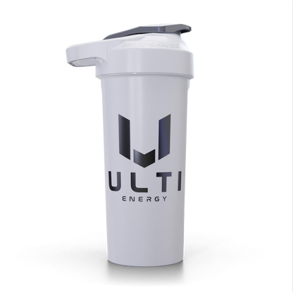 ULTI 27oz gaming shaker bottle white